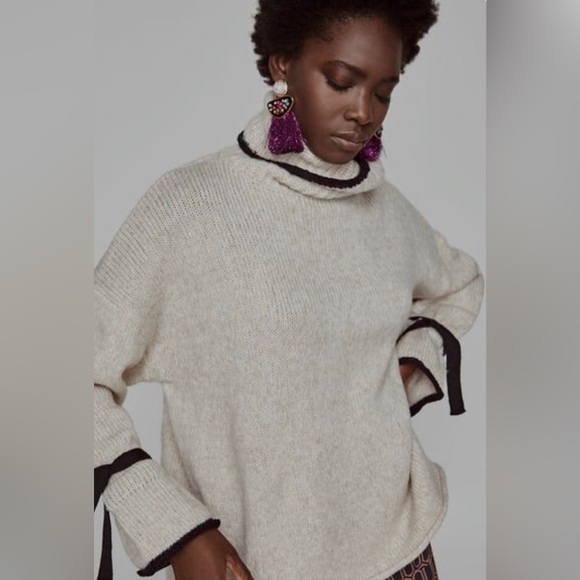 Zara Knit Turtleneck Sweater - Picture 2 of 7